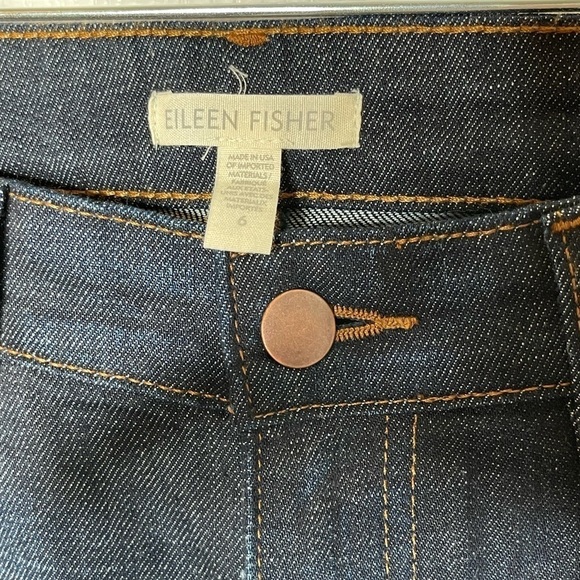 EILEEN FISHER Mid Rise Straight Leg Jeans, 6 - Picture 4 of 6